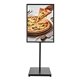 DWIKRYT Kundenstopper A1, Infoständer Plakatständer Werbetafel Werbeträger, Gehwegaufsteller Plakat mit Verstellbare Füße für Einkaufszentren, Supermärkten, Restaurant 90*65cm