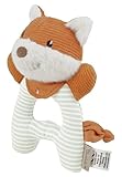 Sterntaler Greifling Fuchs Filou - aus weichem Cord, Flausch & Jersey - mit Knotendetails & Rassel - Baby Entdecker Spielzeug - ab Geburt - fördert die Motorik & Sinne - Geschenkidee unisex, rost