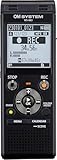 OM SYSTEM WS-883 hochwertiger digitaler Voice Rekorder mit integrierten Stereomikrofonen, Direkt-USB, Rauschunterdrückung, 8 GB interner Speicher, VCVA, schwarz
