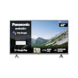 Panasonic TX-43MSW504S, 43 Zoll Full HD LED Smart 2023 TV, Android TV, Surround Sound, Google Assistant, Chromecast, Bright Panel, HD Color Engine, Silber