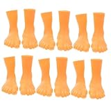 GLSTOY 6 Finger Fuß Abdeckung Finger Für Kinder Kreative Fingerpuppen Winzige Füße Für Finger Fingerpuppen Für Kinder Fuß Fingerpuppe Füße Fingerpuppen Gnomenfüße Vinyl