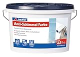 Baufan Anti-Schimmel Farbe 2,5 L | ideal für Küche, Bäder und Feuchträume | hohe Deckkraft | scheuerbeständig | BAuA-Nr. 117334