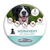 2 Pack 63cm Zecken- & Flohschutz Halsband Hunde Flohschutzhalsband für Hunde Zeckenhalsband Flohhalsband Schutzhalsband gegen Flöhe 8 Monate Schutz verstellbar für alle Größen