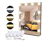 LEEMASING Make Up Spiegel Leuchten 10 LED Kit Glühbirnen Eitelkeit Licht dimmbare Lampe für Make-up Eitelkeit Tisch Set in Ankleidezimmer