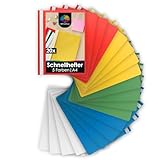 OfficeTree 20x Schnellhefter A4 Set - 5 Farben - Robuste Kunststoff Hefter A4 Plastik für Schule Studium Büro - Schulmappen - Schnellhefter Plastik - Schnellhefter Set Bunt - Heftmappen