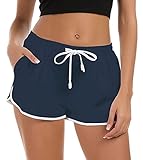 Rave on Friday Badeshorts Damen Sommer Kurze Bench Badehose Schnell Trocknend Strandshort Schwimmshorts Mädchen Wassersport Hawaii Schwimmhose Lässige Boardshorts Frauen Yogahose S (36-38)