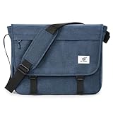 SKYSPER URBANX15 Messenger Bag mit RFID-Schutz 15,6-Zoll-Laptoptasche Umhängetasche groß für Herren Und Damen (Blau)