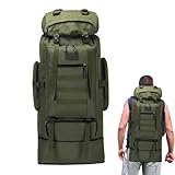 Rucksack Mit Großem Fassungsvermögen, Camping-Rucksack Für Herren - Wanderrucksack Mit Großem Fassungsvermögen - Wasserdichter Trekkingrucksack, Rucksacktasche Zum Klettern, Camping, Radfahren