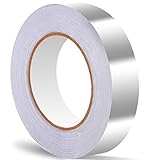 Akuoly Aluminiumband mit leitfähigem Kleber 20m x 25mm, Leitfähige Aluminiumklebebänder selbstklebend, EMI Abschirmband, Elektro Reparatur Band