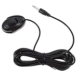 YARNOW Auto Mikrofon Kabel Externes Mikrofon mit Stecker für Klare Sprachübertragung Leichter Langlebiger Außeneinsatz Geeignet für Auto Sonnenblende und Armaturenbrett