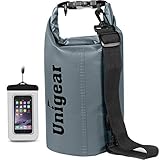 Unigear Dry Bag, 2L/5L/10L/20L/30L/40L, wasserdichter Beutel Rucksack, wasserdichte Taschen Seesack Packsack mit Handytasche und Gurte für Boot, Kajak, Angeln, Rafting, Schwimmen, Camping und Strand