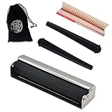 LHTHT Lathe Cigarettes, Manual Cigarette Roller, Cigarette Machine with 32a rolling paper, comes with 2 winding sleeves and a beautiful velvet bag 110 mm tube