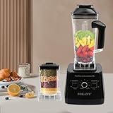 5000W Standmixer Küchenmixer Für Entsaften und Mahlen,9 Geschwindigkeitsstufen,Mixer Für von Cremes, Getränken, Säften,Kaffeemühle
