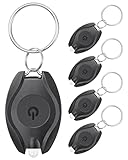 Pawfly 5 Stück LED Schlüsselanhänger Taschenlampe Mini LED Schlüsselanhänger Licht 14 Lumen Portable Ultra Bright Battery Powered Key Ring Torch für Wandern und Notbeleuchtung