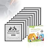 AIEVE 10 Stück Reparatur Patch Tape Transparent Reparaturset selbstklebende Reparaturflicken Aufkleber für Pool Flicken/Schlauchboot/Luftmatratze/Luftbett/Zelt/Planschbecken/Regenjacke