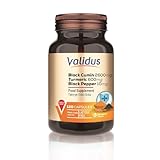 Validus Schwarzkümmel 2600 mg + Kurkuma 600 mg + Schwarzer Pfeffer 10 mg 120 Kapseln