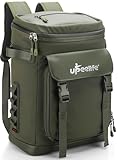 Upeelife Kühlrucksack 30L mit Picknickdeck Befestigungsband, Wasserdichter Picknickrucksack Kühltasche Gross Rucksack zum Kühl, Warm und Frisch von Speisen beim Camping Wandern Strand Angeln Grün