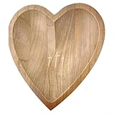 Hergestellt aus natürlichem Holz, fördert diese herzförmige Gebetsschale die Reflexion