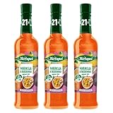 Herbapol Maracuja Pfirsich Sirup 3x 420ml - Getränkesirup für Wasser Fruchtsirup
