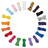 MAYJOYDIY 100 m 20 Stile Gewelltes Fransenbesatz Set Glitzerbesatzband Buntes Zackenlitzen Näh Und Verpackungsstoffband Zum Herstellen von Kleidung Kleidern Heim Und Hochzeitsgeschenken
