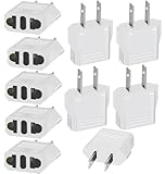 Reiseadapter 10 Stück, EU to US Adapter, Reiseadapter USA Adapter Steckdose Konverter Stecker Reisestecker US auf EU Steckeradapter Deutschland Europa/Japan/Kanada/Mexiko/Kolumbien Universaladapter