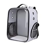 BESPORTBLE Transparente Faltbare Haustier Tragetasche Leichte Kompakte Schultertasche für Katzen und Kleine Hunde Atmungsaktive Reisetasche für Sicheren Transport Unterwegs