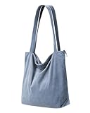 Tote Bag Damen,Shopper Tasche Damen Groß,Cord Tasche Beuteltasche Damen Mit ReißVerschluss,Umhängetasche Handtasche Damen,Umhängetasche Für Schule Arbeit Büro Reisen Einkaufen Alltag