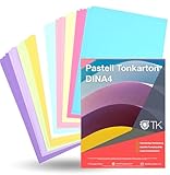 100x Blatt - Pastellpapier 250 g/m² - mit 10x verschiedene Mint Farben - Papier zum Basteln & gestalten - Bastelpapier & Tonkarton & Buntpapier für Karten-Bastelsets