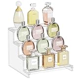 Lifewit 4-stufiger klarer Display Ständer, 1 Stück Kunststoffständer für Präsentation, Plastik Organizer für Figuren, Cupcakes, Schreibtischständer zum Ordnen und Dekorieren, 22.8cm