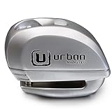 URBAN SECURITY UR22 Diebstahlsicherung Bremsscheibenschloss Motorrad mit Alarm 120 dB Warnung, ø 6 mm, Metall