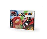 Smoby – FleXtreme Autorennbahn Starter Set – 184 Schienen + Rennauto, Rennbahn für Autos, für Kinder ab 4 Jahren, flexible Strecke mit Fahren-über-Kopf-Funktion