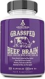 Ancestral Supplements Rinderhirn & Leber Kapseln aus Weidehaltung, Verbessere deine Focus, 180 Kapseln