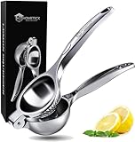 HomeTeck Zitronenpresse Manuell, Zitruspresse Limettenpresse, Saft Handpresse Entsafter, Limetten-Handsaft, Robust Und Langlebig, Spülmaschinenfest.