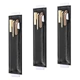 3 Stück Stifthalter Notizbuch, Wiederverwendbares Buch Pen Loop mit Elastisch Band, Stifteetui mit Elastisch Band, PU Leder Federtasche Elastischer Stifthalter Tablet, Tagebuch, Kalender, Notizbuch