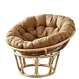 MIAOMI Runde Papasan-Sitzstuhlkissen aus natürlichem Rattan, Innenkissen, weiches Papasan-Stuhlkissen, Dickes Stuhlkissen