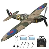 HBSAPKKA RC Flugzeug 4CH Spielzeug RTF Spitfire mit Xpilot Stabilisierungssystem, 2.4GHz Ferngesteuertes Flugzeug für Anfänger, Kinder und Erwachsene