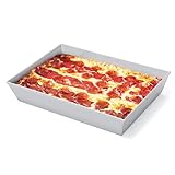 GFTIME Pizzablech im Detroit-Stil, 35 x 25 cm, antihaftbeschichtet, ohne BPA, quadratisch, harteloxiert, tief, sizilianische Pizzablech für Backofen