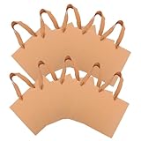 CLISPEED Weiße Geschenktüten Aus Mit Griffen Luxuriö Kraftpapiertüten Für Geburtstagsfeiern Hochzeiten Und Kleine Geschäfte Umweltfreundliche