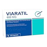 VIARATIL - 600 Milligramm für Männer - Sofort & Standfest - 20 Kapseln hochdosiert im Blister mit Tribulus Terrestris
