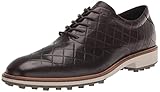 ECCO Herren 2023 M Klassische Hybrid-Leder-Golfschuhe, wasserabweisend, stachelfrei, Mokka, 42 EU