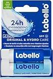 Labello Bipack CLASSIC CARE und Labello Hydro Care Lippenbalsam 2 x 4,8 g Doppelpack Lippenbalsam feuchtigkeitsspendender Lippenbalsam Sonnenschutz LSF 15