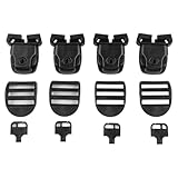Vilgftyiet Reparatur-Set für Spa-Wannen-Abdeckung, Reparatur-Set, Clip-Verriegelung, Schnallen-Clip, Rub-Schlüssel, Riegelschlösser mit Schlüssel, Pool-Hardware-Zubehör, 4 Stück