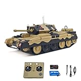 Toucan RC Hobby 1/16 2,4 GHz Funkfernsteuerung Militärpanzer Modell CoolBank MK III Kampfpanzer Modell 360° drehbarer Turm Rauch- und Lichteffekte Geschenk für Erwachsene