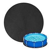Sunsiou Whirlpool Matte für Badewanne, Poolunterlage Rund Bautenschutzmatte 2 Meter, Whirlpool Outdoor Poolmatten Schutzboden, Wasserabsorbierende Filzmatte, Whirlpool Matte, Pool Zubehör
