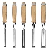 Schnitzset 5 stücke Carving Meißel Sharp Holzbearbeitung Werkzeuge Tragetasche Manuelle Holz Carving Hand Werkzeuge Set for Schreiner