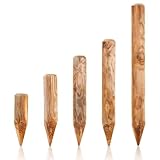 BooGardi Spitze Holzpalisaden in 39 Größen · ø 10cm Länge: 200cm · imprägnierte Baumpfähle · runde Holzpfosten · Garten-Palisade zur Beetumrandung oder Rasenkante