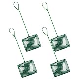 Toyvian Aquariumnetz Feinmaschig Kleines Fischernetz mit Langem Griff Quadratisches Fischnetz für Aquarien und Fischbecken zum Schonenden Fischtransfer