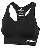 STARK SOUL Bra Light Support - Sport BH doppellagig für Damen - schwarz - Größe S