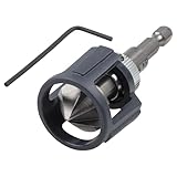 wolfcraft Kegelsenker mit Tiefenstopp, Sechskant-Schaft - 4390000 - Für das kontrollierte Senken von Bohrlöchern für bündige Verschraubungen in Holz, NE-Metall und Kunststoff