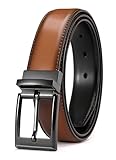 CHAOREN Ledergürtel Herren Wendegürtel, Gürtel Herren Leder Schwarz und Braun 32mm für Business Anzug and Hose Gürtel, Ein Gürtel wendbar zwei Farben